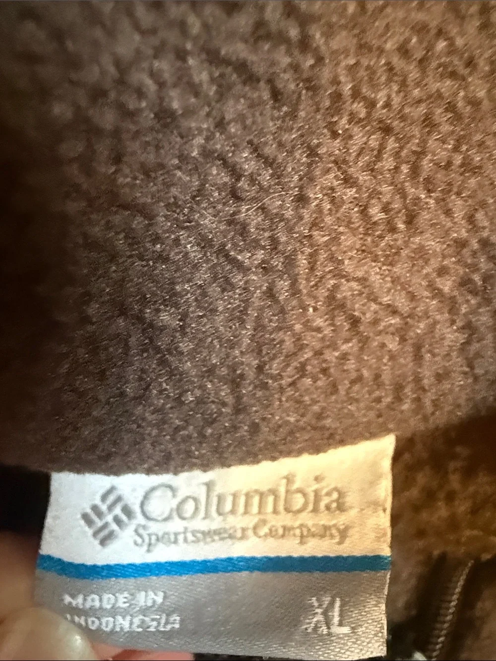 Columbia Dark Brown Full-Zip Fleece Jacket